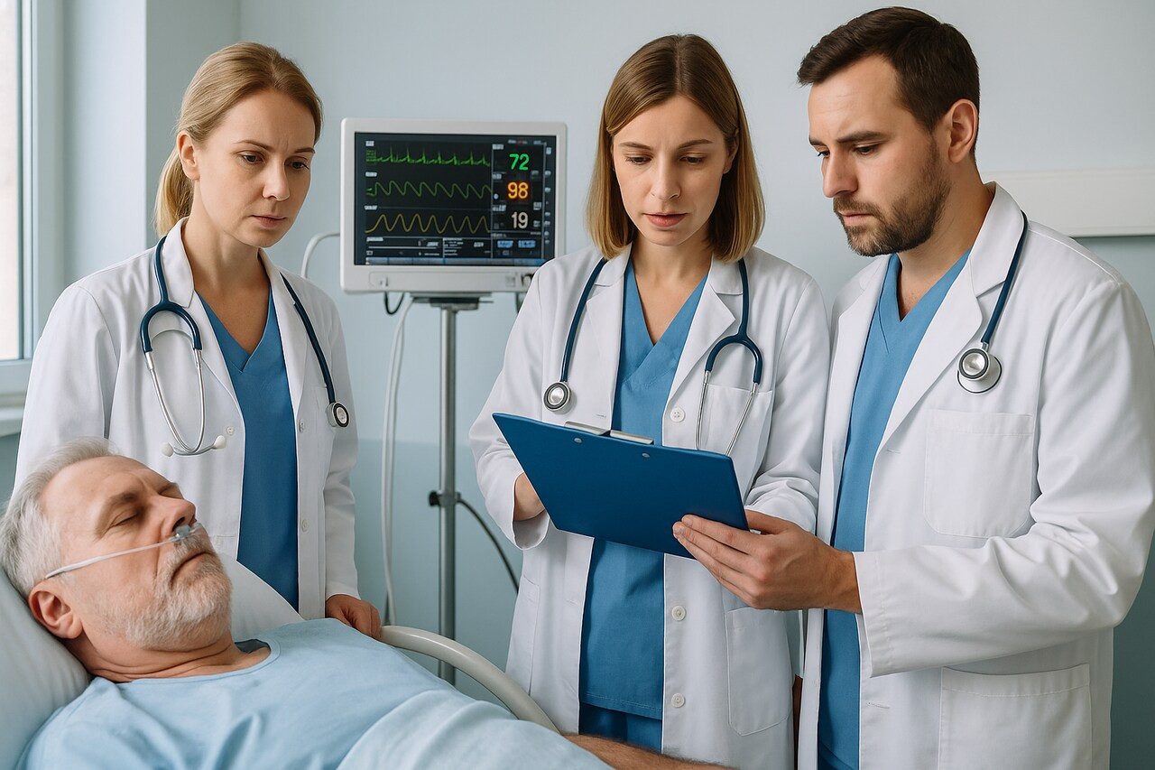 Analiza medyczna podczas pobytu w klinice